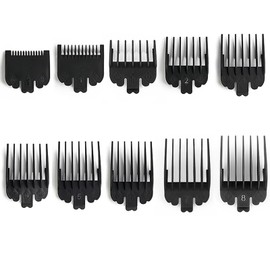 10 PCS Clipper Guards, Hair Clipper Comb Replacement Guards Set, Compatible with Wahl and Most Clippers, 10 Sizes for Various Hair Trimming Lengths, Durable Accessories for Home and Professional Use