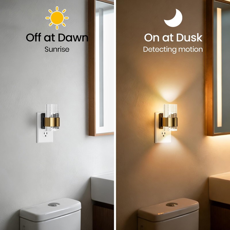 PORTEFELL Night Lights Plug into Wall, Dimmable LED Night Light