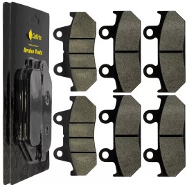 Caltric Front And Rear Brake Pads for Honda CBR600F CBR 600F Hurricane 1987-1990
