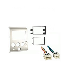 Harmony Audio Compatible with Nissan Titan 2004 2005 Double DIN Stereo Harness Radio Install Dash Kit Package