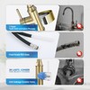 Gold Kitchen Faucet with Sprayer,Single Handle Kitchen Sink Faucet with