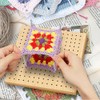 ieron Crochet Locking Board and Pins - Reusable High Quality