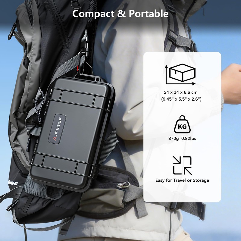 AMAZEAR Waterproof Hard Case Compatible with DJI OSMO Pocket 4