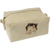 'Mouse Through Hole' Canvas Wash Bag/Makeup Case (CS00044071)