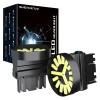 SHENKENUO 2Pcs 6000K 3157 3156 3057 Signal Backup Reverse Tail