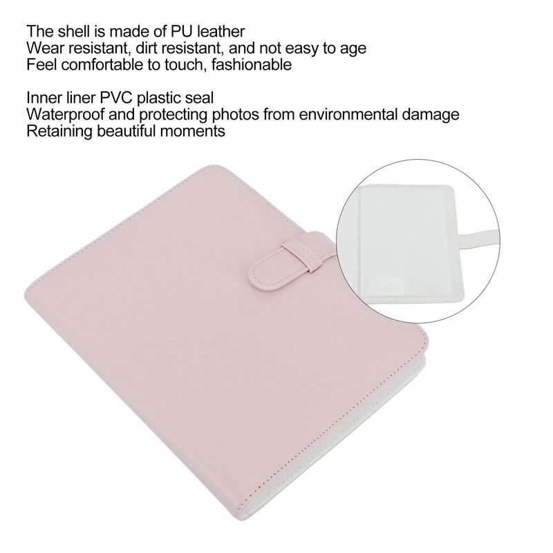 3 Inch 256 Pockets Photo Album PU Leather Photo Storage