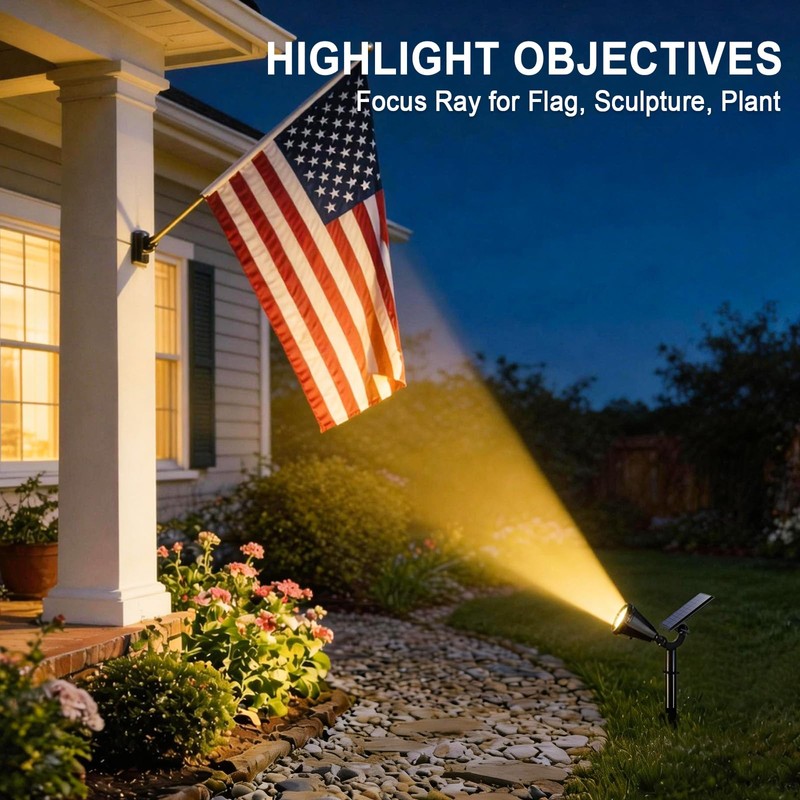WELALO Solar Spot Lights Outdoor Waterproof IP65, 10 Pack 4