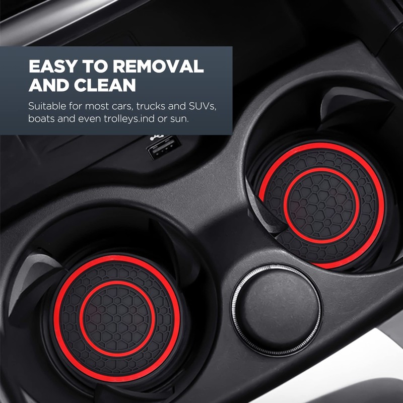 2 PCS Car Cup Holder Coaster,Car Coasters Cup Mats,2.75 Inch