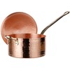 DEMMEX 1mm Thick Hammered Unlined Uncoated Solid Copper Sugar Sauce