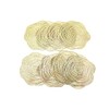 speed mao Fashionable Rose Coasters PVC Insulated Gold Set of
