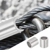 uxcell 3/8"(10mm) Aluminum Crimping Loop Sleeve, Wire Rope Stop Sleeve