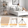 Yuanjimi 5-Tier Foldable Storage Shelves with Wheels, Folding Metal Shelf