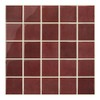 Thicker Dark Red Peel and Stick Backsplash Tiles-10 pcs of