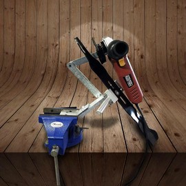 MB Machine Lawn Mower Blade Sharpener Adjustable for Mulching & Standard Blades MB Machine