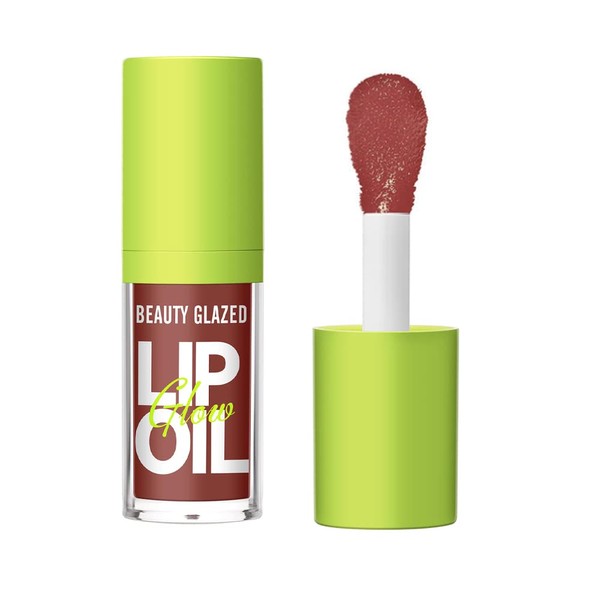 HQDA Big Brush Head Pink Lip Gloss Moisturizing Jelly Lip