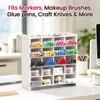 SANFURNEY Marker Organizer, 20 Compartments Vertical Pen Storage