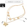 fxmimior - Collar de mariposa para mujer con capa fina