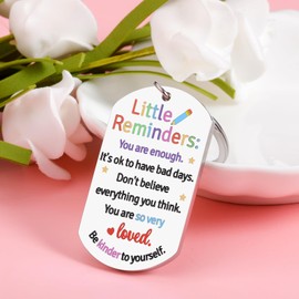 XPENMULBOJA Stress Relief Gifts for Women Teen Girls Inspirational School Supplies for Student, Christmas stocking stuffers for Teens, Little Reminders Keychain Proud of You Gifts for Daughter Son
