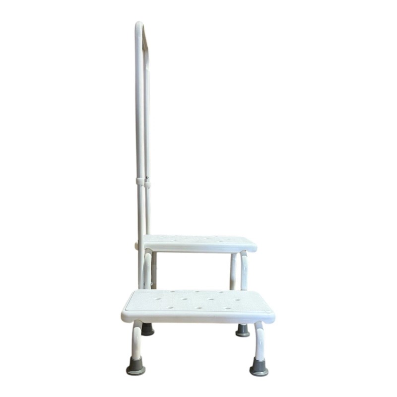 Freshnewlooks Double Step Stool with Handrail Heavy Duty 2 Steps