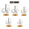 Piscorush Fishing Treble Hooks High Carbon Steel Fishing Hooks Classic
