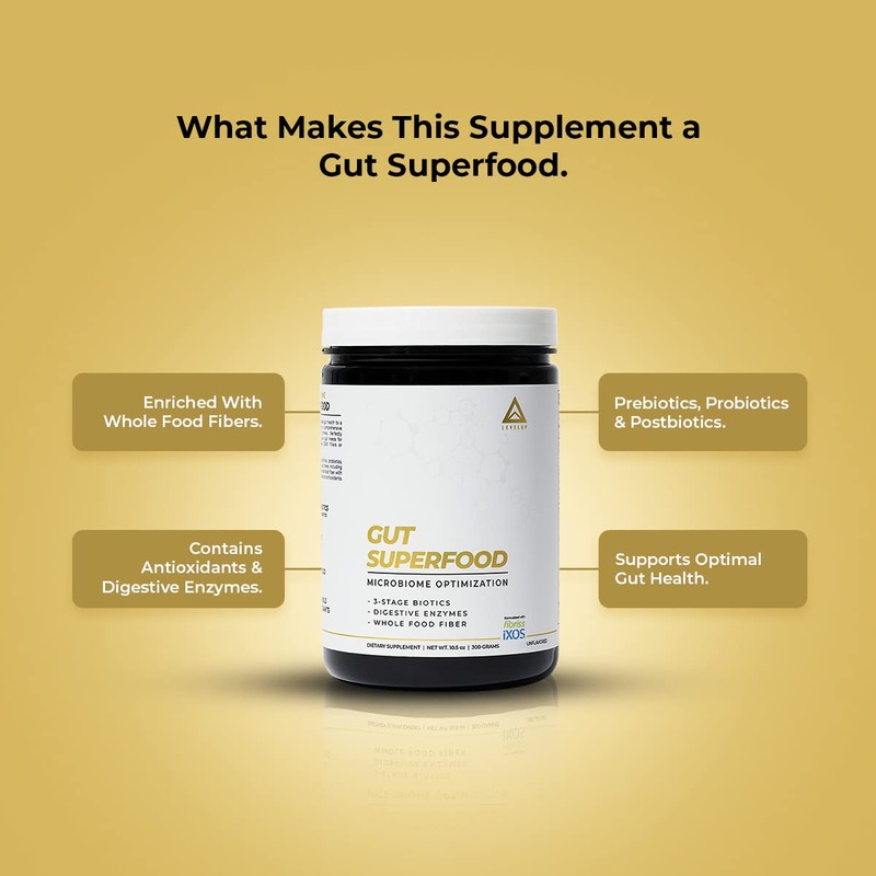 Gut Superfood, Fiber Supplement for Leaky Gut, Digestive Problems, Stomach