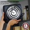 OVENTE Electric Countertop Single Burner, 1000W Cooktop with 6" Stainless