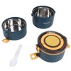 Thermal Lunch Box 2200ml Three Layer Detachable Compartment Design Portable