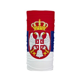 Serbia Flag Multifunctional UV Protection Headband Face Dust Mask Bandana