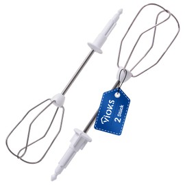 Whisk Replacement for Bosch 00659061 Turbo Brush Set Right Left for Mixer Accessories Hand Mixer Replacement Parts Whisk for Stirring Rods Hand Mixer Replacement Parts Whisk Set with Plastic Coupling