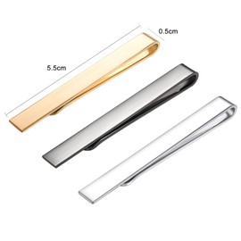 Asienice Tie Pins for Men Slim Tie Clip Slim Set Business Wedding Tie Clip Tie Clip Tie Clip Tie Pin, Non-precious metals, No Gemstone