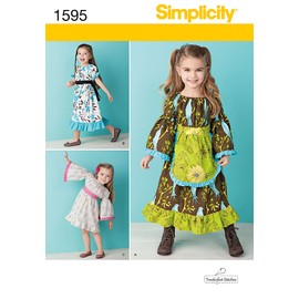 Simplicity us1595. BB Größe BB- und Kinderkleid