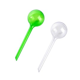 Yahpetes Automatic Watering Globe Plant Watering Globes Plastic Watering Bulbs Waterer Flower Water Drip Irrigationdevice Self Watering System (Clear+Green)