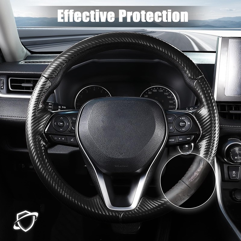 Customized Steering Wheel Cover for Toyota Camry 2018-2024/RAV4 2019-2025/Corolla 2020-2025/Avalon