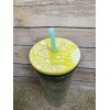 Starbucks Hawaii NWT 24 oz Blue Green Yellow Palm Leaf