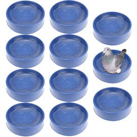 YOLUFER 10 Pcs Plastic Pigeon Nest Bird Nest Bowls Pigeon Nest Bowl Breeding Hatching Nest for Pigeons Quails Breeding Hatching (Blue)