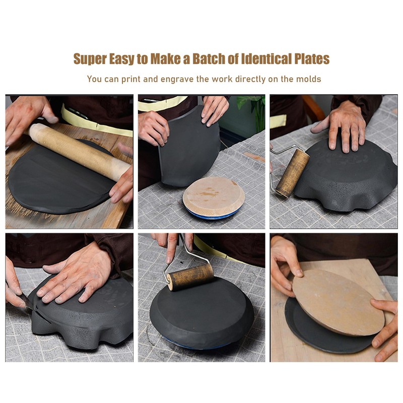 ORIISIN Ceramics Plate Forming Molds for Handbuliding, Dish Slump Mold,
