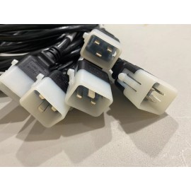 ULTNET Lot of 10 20K13-H-072 6FT P-Lock C20 to C13, 15A 250V 14/3 SJT Black Power Cord