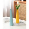 Ceramic Bud Vase Tall Conic Single Stem Flower Vase for