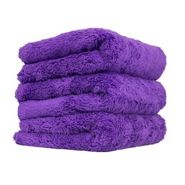 Chemical Guys MIC34803 Happy Ending Ultra Plush Edgeless Microfiber Towel, Purple (16" x 16")