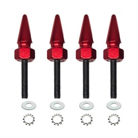 Tricktoppers Aluminum Fairing Windshield Hardware Kit Spike Bolts Windscreen Screws For 2015 Newer Harley Road Glide Motorcycles - RED (USA BRAND)