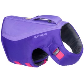 Ruffwear, Float Coat, Dog Life Jacket, Swimming Safety Vest with Handle, Purple Lily, Large