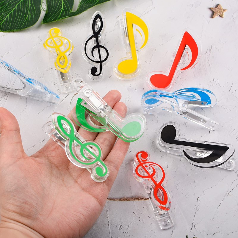 WANDIC 20 Pcs Plastic Sheet Music Stand Sheet Book Page
