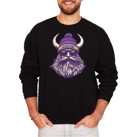 Olive Loves Apple Minnesota Football Sports Sweatshirt for Men Women Youth and Toddler Boys and Girls Black Sweatshirt Adult Large