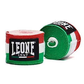 LEONE AB705/35IT Boxing Bandage, Hand Wraps, Elastic Type, Closure, Normal Size, 9.8 ft (3.5 m), Italian Flag