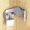 JQK Door Hasp Latch 90 Degree, Stainless Steel Safety Angle