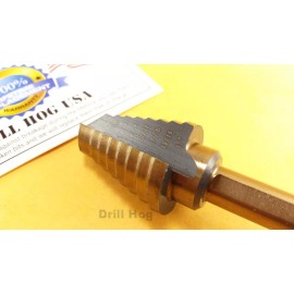 Drill Hog® 9/16" to 1" Step Bit Step Drill Bit Reamer HI-M7 Lifetime Warranty