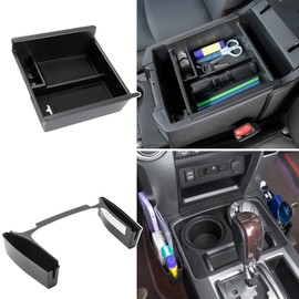 JDMCAR 2PCS Upgrade Gear Shift Organizer Tray and Center Console Organizer Tray Compatible with 2010-2022 2023 2024 Toyota 4Runner Interior Accessories