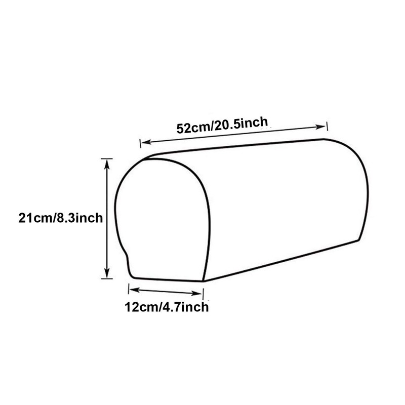 LERTREE 1 Pair Sofa Arm Slipcovers Elastic Sofa Armrest Protectors