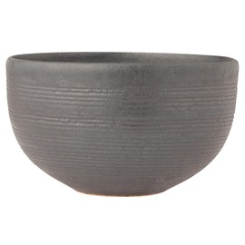 Marui Pottery MR-3-4569 Shigaraki Ware Hephamon, Donburi Rice Bowl, Capacity: Approx. 20.3 fl oz (600 ml), Comb Sumiguro, Black