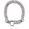 Nobby Chains Choker Two Rows Chrome, 45 cm/ 2.5 mm